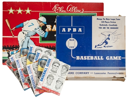 1950s – 2000s Baseball Board Game, Publications and Photo Collection